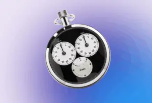 Stoper symbolizujący szybkość i skrócenie czasu obsługi klienta dzięki outsourcingowi procesów.